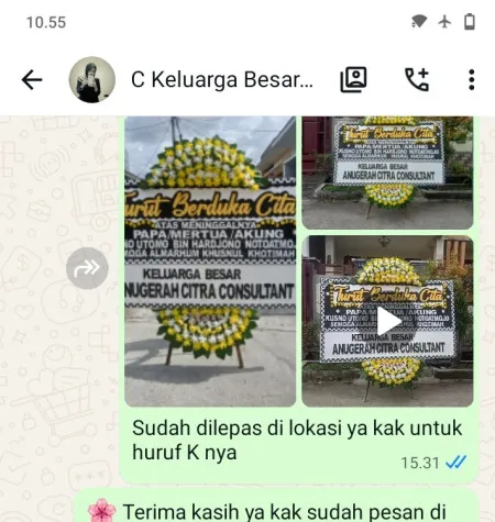 Pengiriman Papan Bunga Duka Segoromulyo Pamotan