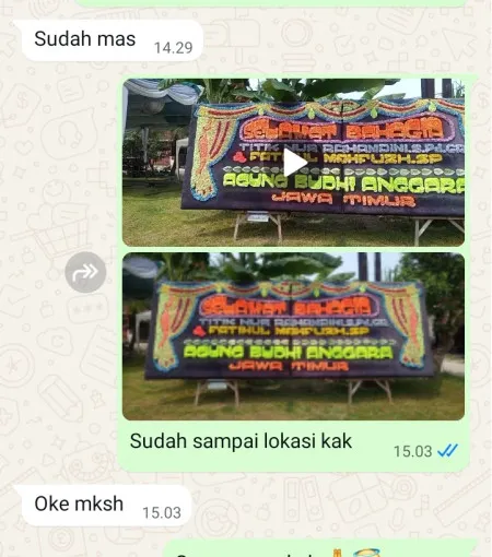 Pengiriman Papan Bunga Segoromulyo Pamotan